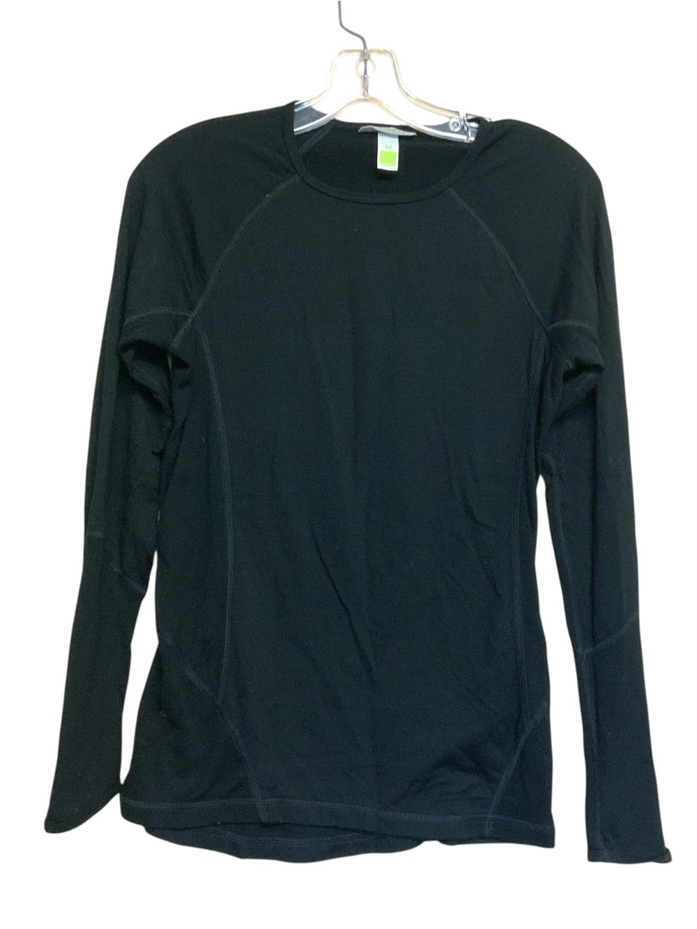 Smartwool Merino Wool Black Long Sleeve Base Layer Top